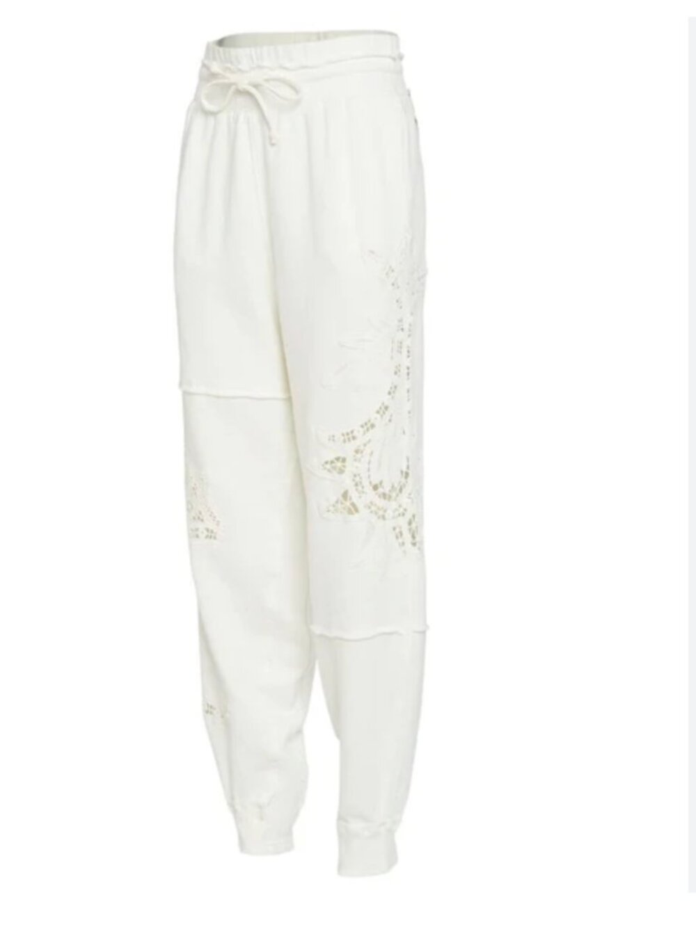 Free People Sun & Done Jogger Pants – White – Size Small – EUC
